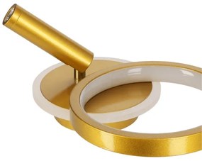 LED fali spotlámpa MONET LED/15W/230V arany