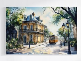 Poszter Város New Orleans Usa Utca Gyarmati Stílus 120x80