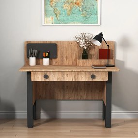 Valerin íróasztal, atlanti fenyő-antracit, 120 cm