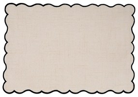 Lenkeverék tányéralátét 30x43 cm Noura – Tiseco Home Studio