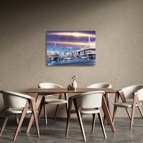 Kép egy utcáról Las Vegasban (üvegen) (70x50 cm)