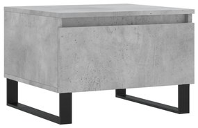 2 db betonszürke szerelt fa dohányzóasztal 50 x 46 x 35 cm