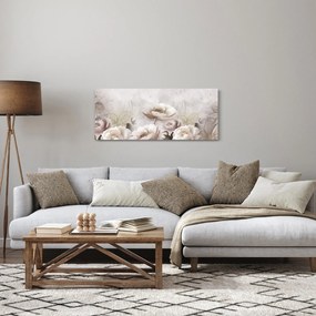 Kép - Rózsaszín bokrok (120x50 cm)