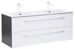 Vario Clam 120 alsó szekrény mosdóval antracit-fehér