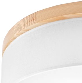 Brilagi - LED mennyezeti lámpa BELLADONNA 3xE27/15W/230V, 50 cm, fehér/fenyő