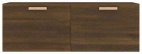 barna tölgy színű szerelt fa faliszekrény 100 x 36,5 x 35 cm