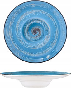 Porcelán mélytányér leveshez salátához kék Wilmax 24 cm 200 ml