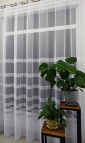 Mg Függöny 35645 Fehér 300x250cm kész szalaggal M Lengyel