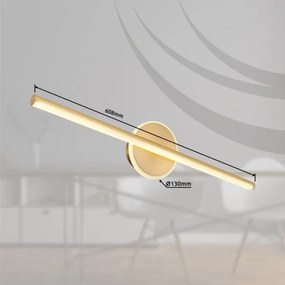 Globo 41924M - PEPE LED 10W 230V IP44 fürdőszobai tükörvilágítás, arany