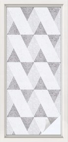 Tejfólia Ablaküveg Védelem és Adatvédelem Szürke háromszögek 50x116 cm