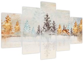 Kép - Akvarell erdő (150x105 cm)