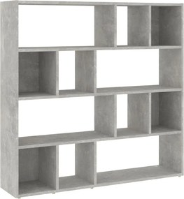 vidaXL betonszürke térelválasztó könyvszekrény 105 x 24 x 102 cm