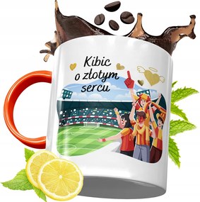 Narancssárga Bögre Szurkolóknak Ajándék fényképes nyomattal