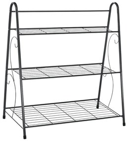 Veruma fém állvány, sötétszürke