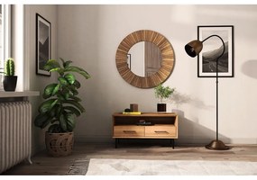 Natúr színű tölgyfa TV-állvány 90x50 cm Abies – The Beds