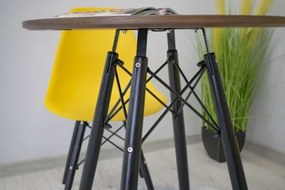 Kör asztal ANELLO Dark Ash 60cm