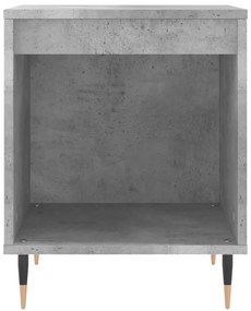 Betonszürke szerelt fa éjjeliszekrény 40x35x50 cm