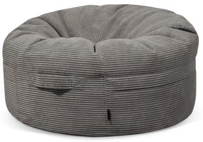 Sötétszürke kordbársony babzsákfotel Roll 105 – SLOWDOWN