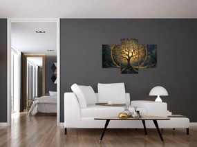 Kép – Arany aurájú fa (90x60 cm)