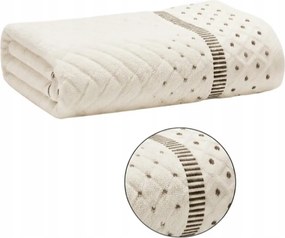 Prémium Fürdőlepedő 100 x 150 Nagy Szállodai 500g Ajándék krémszínű