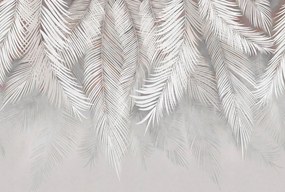 Vinyl flizelin tapéta modern 3D pálma levelek wz2 Méretre Szabva