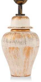 Asztali lámpa RAMZES 1xE27/40W/230V krémszínű/arany