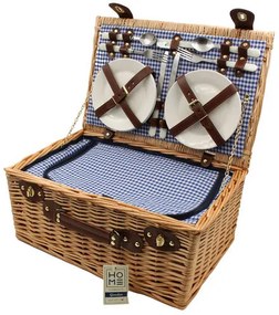Greece piknik kosár 4 fő részére, 46 x 31x 20 cm
