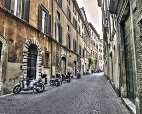 Poszter 50x40cm Régi épületek Rómában, Assaf Frank