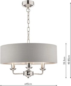 Laura Ashley Sorrento 3718272-Q Csillár 3x40W/E14 IP20