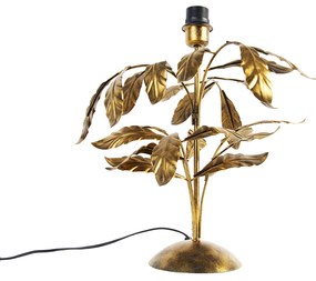 Vintage asztali lámpa antik arany 40 cm árnyékoló nélkül - Linden