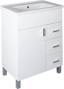 VivaStyle KARINA 65 lábon álló fürdőszobabútor 3 fiókos Sanovit ATRIA 9065 mosdóval 65 x 45,5 cm