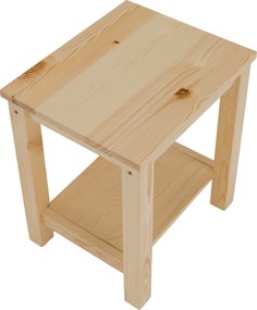 Éjjeliszekrény, masszív/természetes, FOSIL