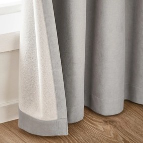 Szürke bársony sötétítő függöny szett 2 db-os 117x229 cm Wilson – Catherine Lansfield