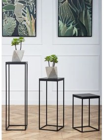 BASICLOFT virágtartó állvány 40x24 cm fekete