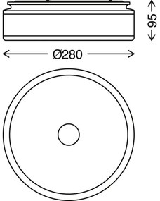 Briloner - LED Mennyezeti lámpa BLOCK LED/12W/230V