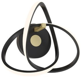 Zuma Line MB9717-1-3BGN - LED fali lámpa INDIGO LED/14W/230V fekete/arany