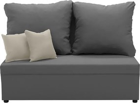 TOMI2 Kétszemélyes kinyitható kanapé Szürke/krém