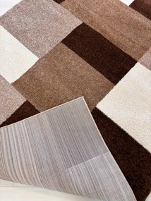 Nora 6921 barna modern szőnyeg 60 cm-es szett