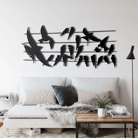 Fém fali dekoráció, 60×28 cm