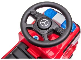 Push autó Mercedes Tűzoltóautó 2xAA piros