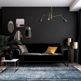 Fekete kinyitható kanapé 217 cm Adley - CosmoLiving by Cosmopolitan