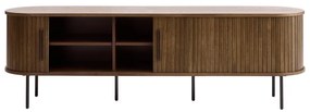Barna TV-állvány tölgyfa dekorral 180x56x45 cm Nola – Unique Furniture