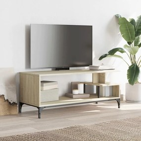 sonoma tölgy szerelt fa/porszórt acél TV-szekrény 102x40x41 cm