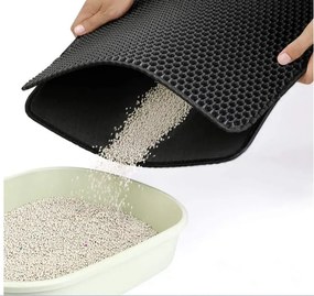 Szőnyeg macska WC elé 60x45 cm, fekete