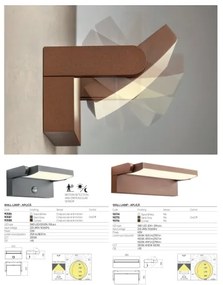 Redo 90716 - LED kültéri fali lámpatest FLIP LED/40W/230V IP54 barna