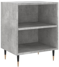 2 db betonszürke szerelt fa éjjeliszekrény 40x30x50 cm