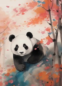 Poszter 39,5x55cm Panda a klónok között