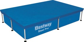 Bestway Medence takaró fólia 221 x 150 cm - Fémvázas szögletes medencéhez
