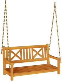 vidaXL Kerti hinta pad Barna 119 x 35 x 47 cm Tömör akácfa