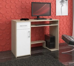 PC asztal Jocosa (sonoma tölgy + fehér). 1117043